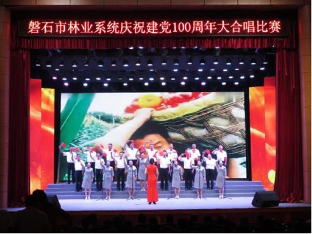 建党100周年字体设计,100周年艺术字体 吉林省磐石市林业工作总站参加庆祝建党100周年大合唱