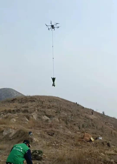 安徽相山：無人機提升造林運苗效率