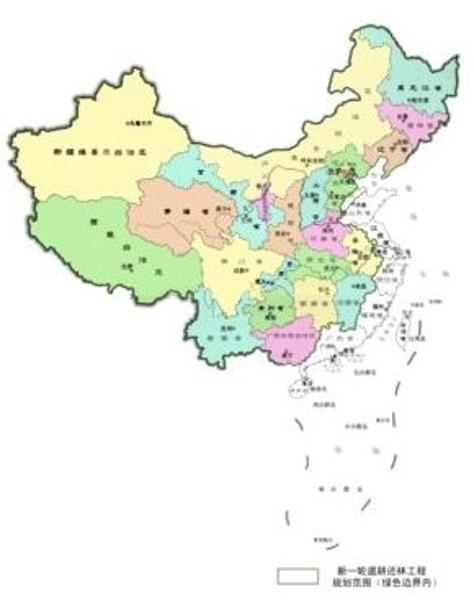 中国增绿超级大户