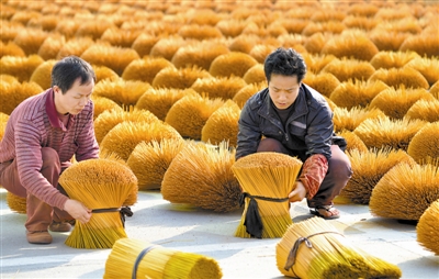 福建永春篾香产业 黄海摄