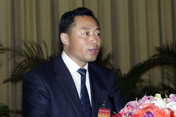 江西省武宁县县委书记董金寿发言