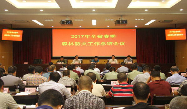 业厅召开2017年全省春季森林防火工作总结会