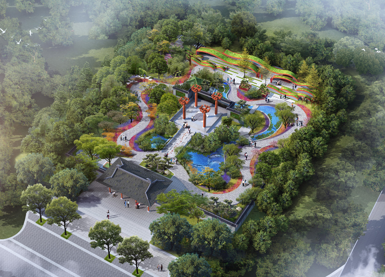 2019年世园会陕西园室外展园设计